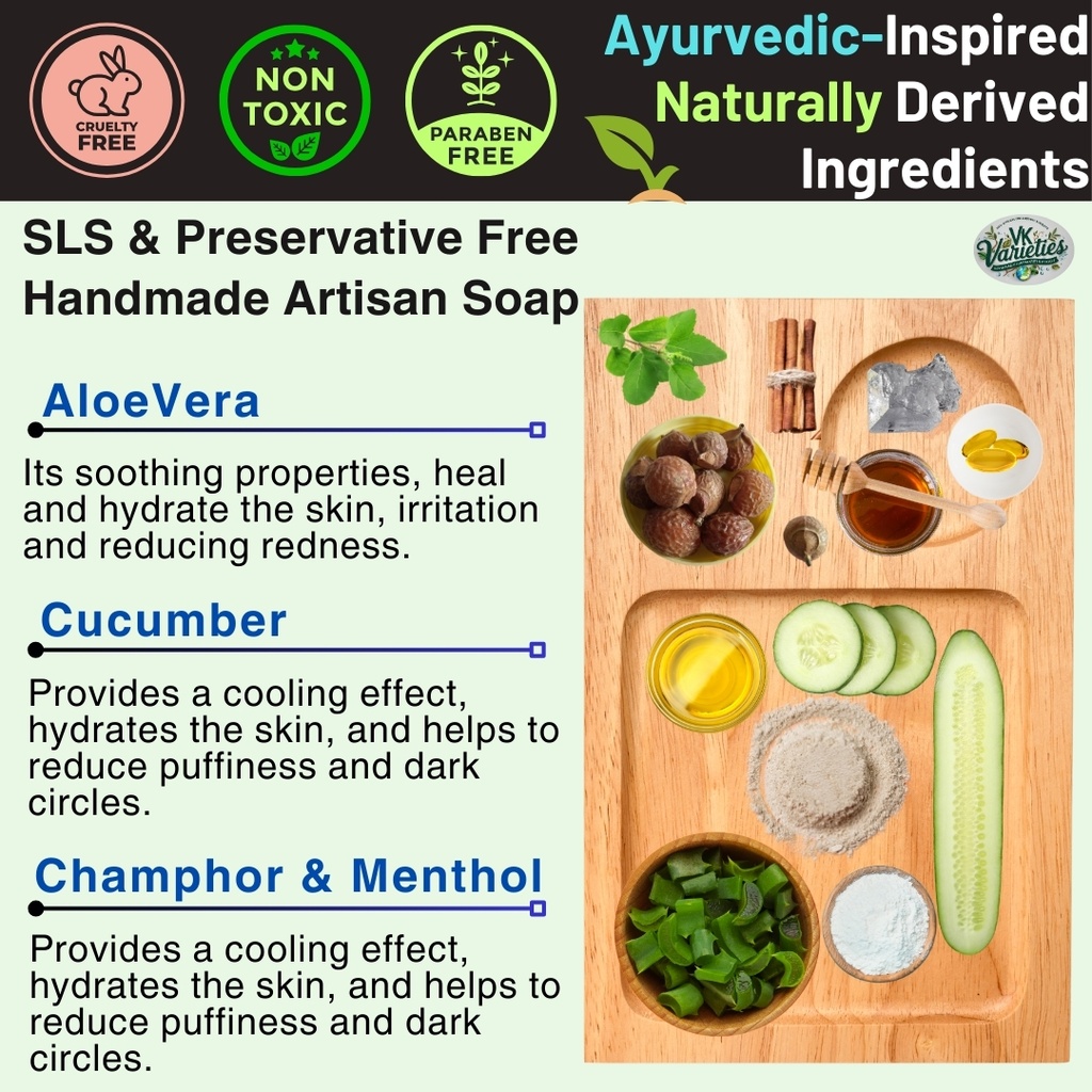 Aloe Cucumber Breeze Soap_VK Varieties_Eco-Friendly Skincare Products