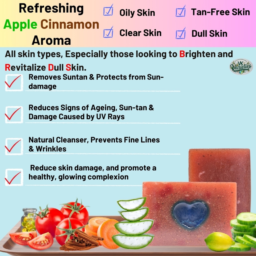 Tan Removal Tomato soap_ VK Varieties_ Sustainable Beauty Products