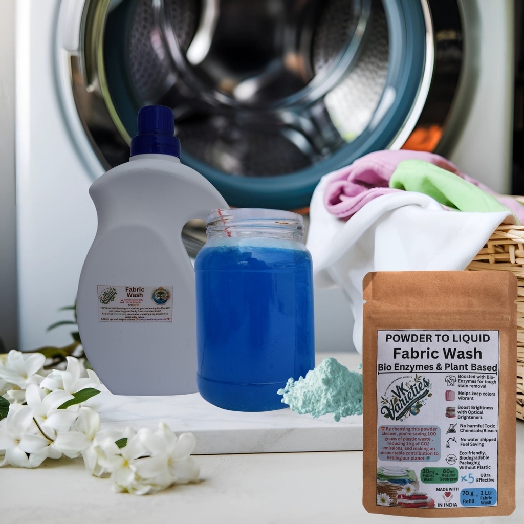 Eco-friendly laundry liquid VK Varieties_ Zero waste laundry detergent