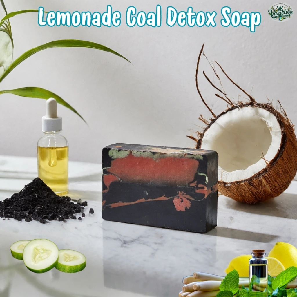 Lemonade Coal Detox soap_Vk Varieties_ Organic Skincare Ingredients.webp