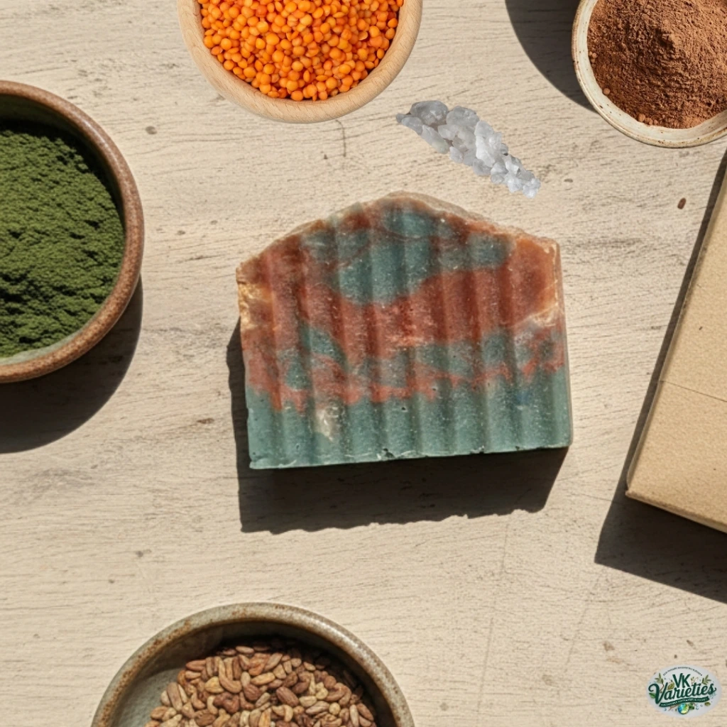 Earthy Spice Delight soap_Vk Varieties_ Moisturizing Olive Oil Soap.webp