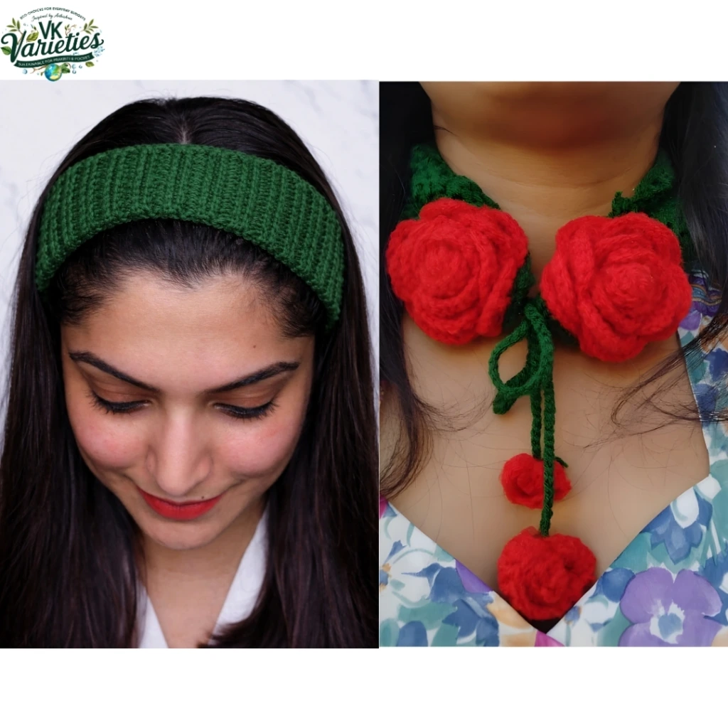 Rose Ear Muff and Hair Band.webp