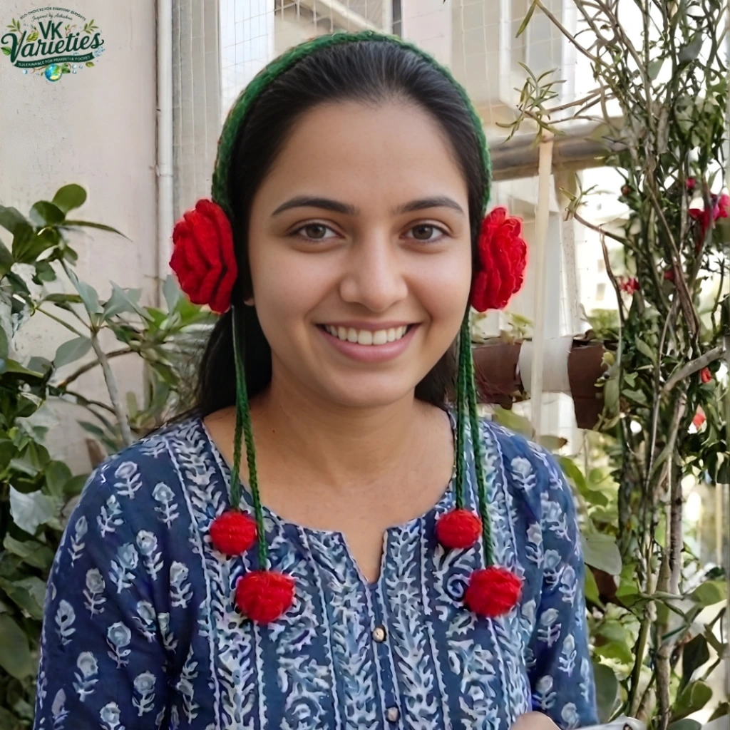 Crochet Rose Ear Muff (Hair Band).webp