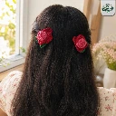 BloomClip Crochet Rose Hair Clips – Multi-Use Floral & Aesthetic Handmade Accessories.webp