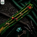 Vk Varieties Boho Style Braided Hair Tie green yellow.webp
