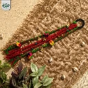 Vk Varieties Boho Style Braided Hair Tie red green.webp