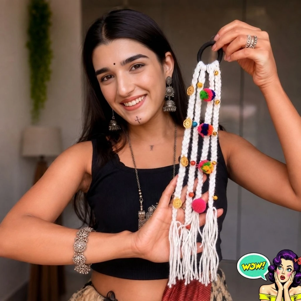 Boho Hair Accessories for Navratri.webp