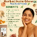 Herbal Insta Glow Face Scrub Powder | Natural Exfoliating Powder for Radiant Skin | Ayurvedic Skincare