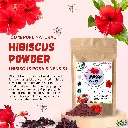 Organic Hibiscus Powder for Hair Growth & Skin Care – 100% Pure, Natural & Chemical-Free | Herbal Flower Powder for Face Pack, Hair Mask, Dandruff Control