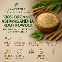 Organic Ashwagandha Powder – 100% Pure Root Powder | Natural Stress Relief & Energy Booster | Ayurvedic Adaptogen Supplement | Vegan, Gluten-Free, Non-GMO