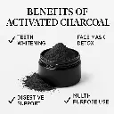 Activated Charcoal Powder | Food Grade | Teeth Whitening, Face Mask, Skin Detox, Hair Cleanser | Chemical-Free | Multi-Purpose