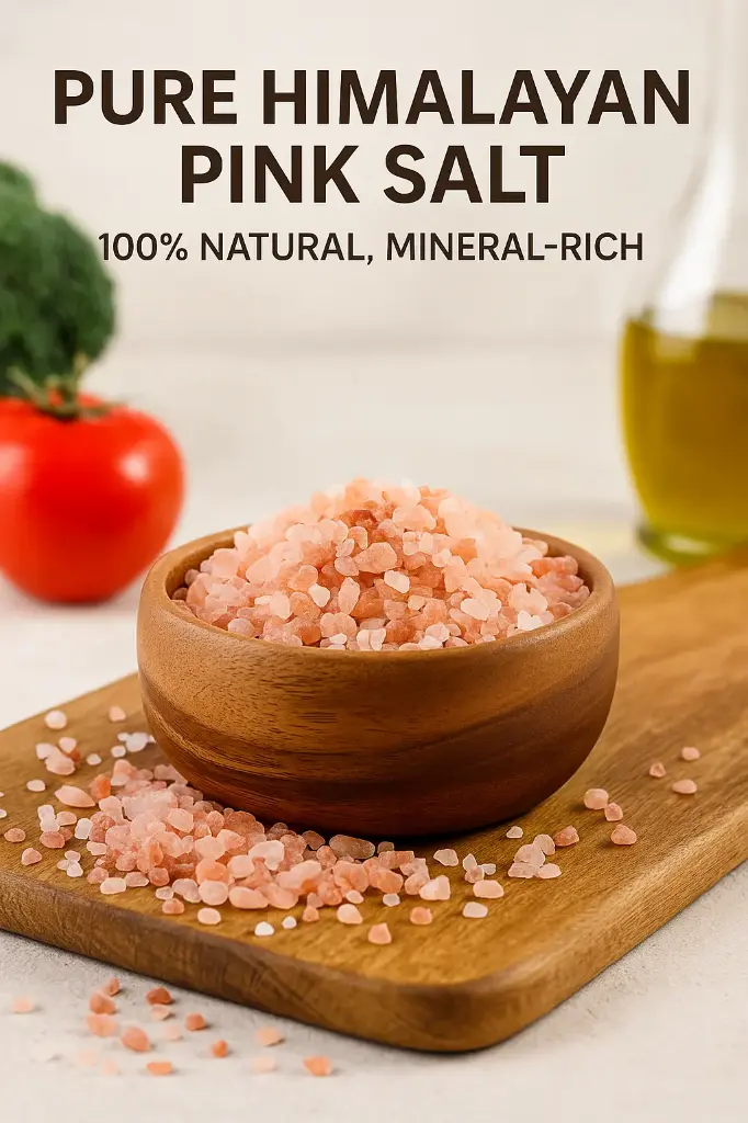  Pure Himalayan Pink Salt – Mineral-Rich, Unrefined Rock Salt for Cooking, Seasoning & Wellness | 100% Natural | Hand-Harvested