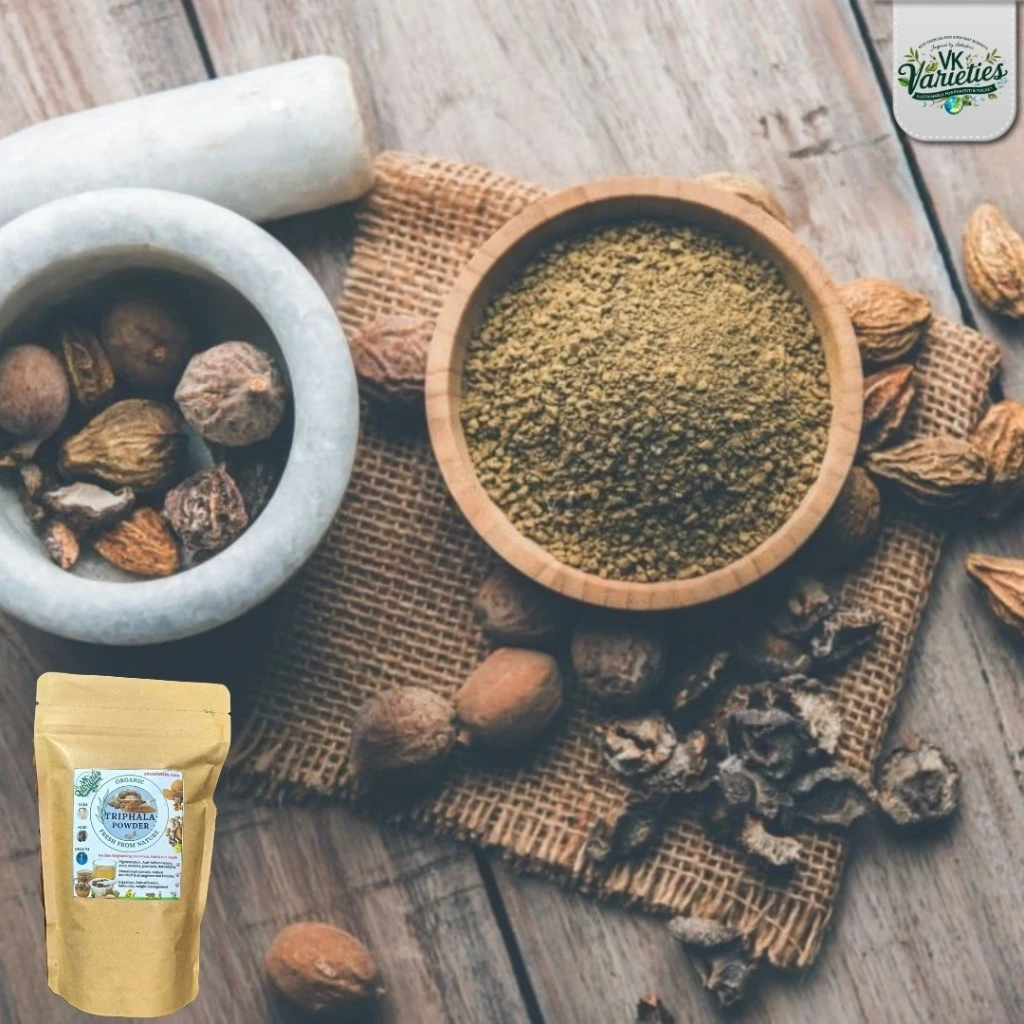 Organic Triphala Powder | Ayurvedic Herbal Detox & Digestive Support | Natural Laxative | Boosts Gut Health, Immunity & Regularity | Vegan, Non-GMO, Gluten-Free