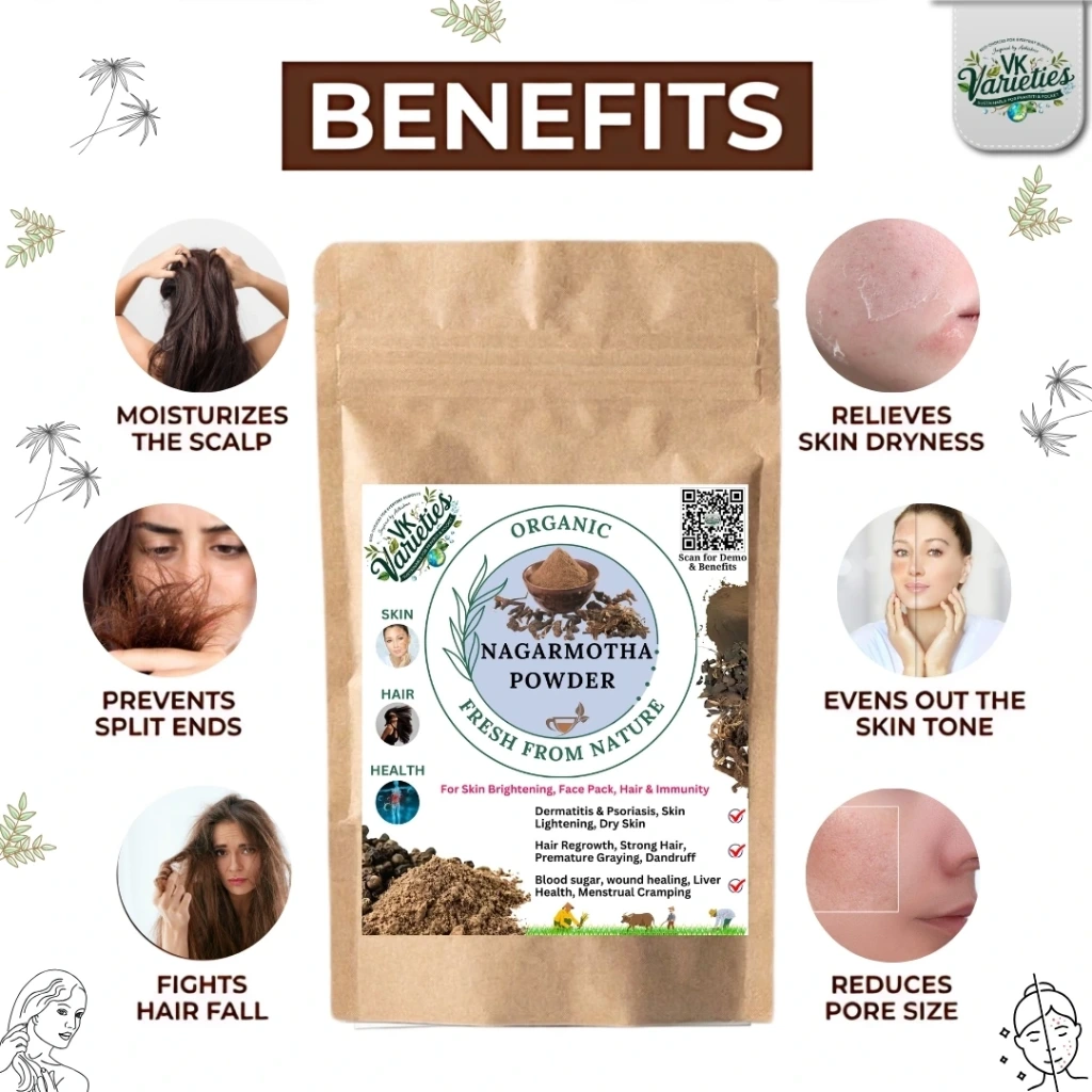 Pure Nagarmotha Powder | Ayurvedic Skin Purifier & Hair Care Herb | 100% Natural