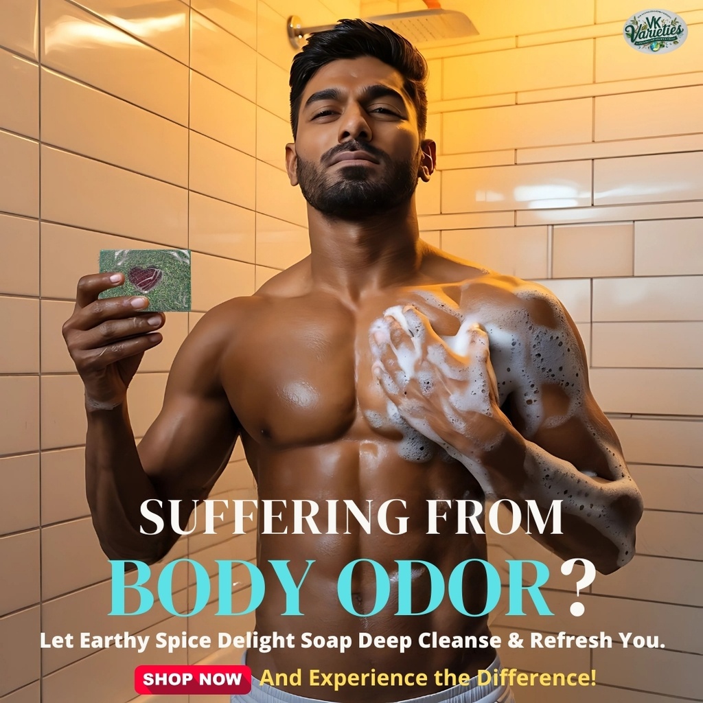 Earthy Spice Delight Soap I Cold Process Ayurvedic Detox & Exfoliating Soap I Detox, Exfoliate & Glow Naturally (1 (Save Rs. 40))