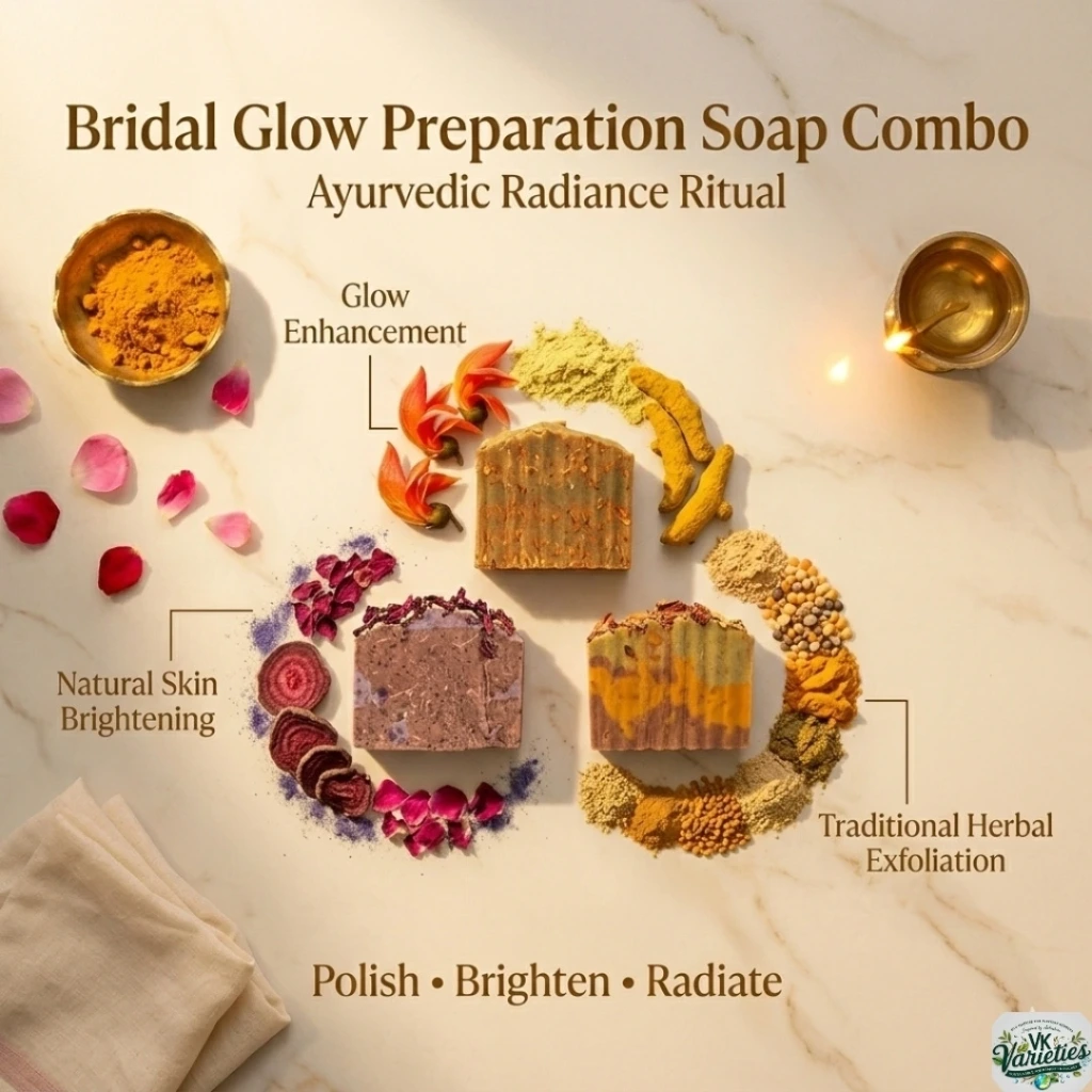 Bridal Glow Preparation Soap Combo | Ayurvedic Radiance Ritual