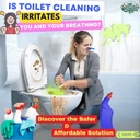 Natural Toilet cleaner - Powder to Liquid Acid Free Cleaner