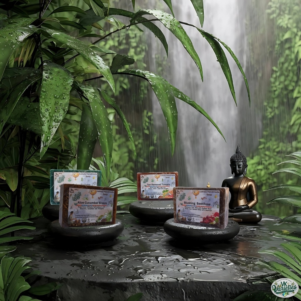 Radiant Glow Natural Soap Combo (Value Pack of 4 Soap)